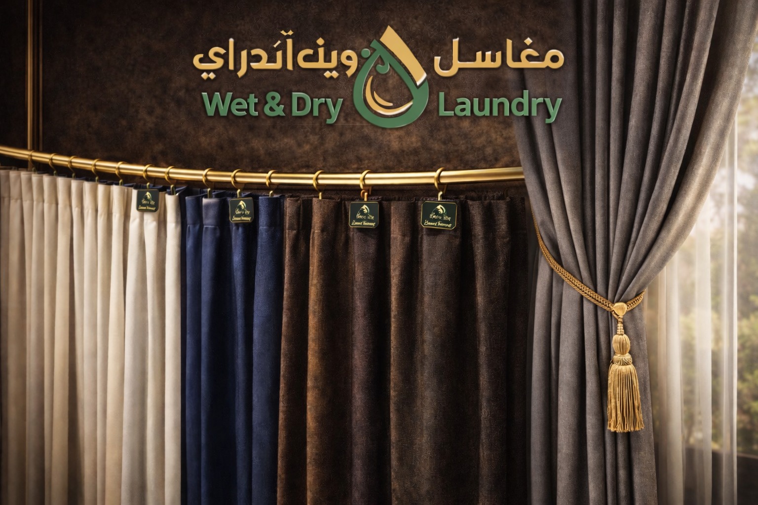 Curtain and blanket dry cleaning