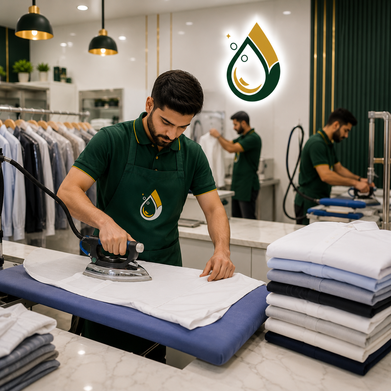 Clothes ironing and steam pressing service in Riyadh