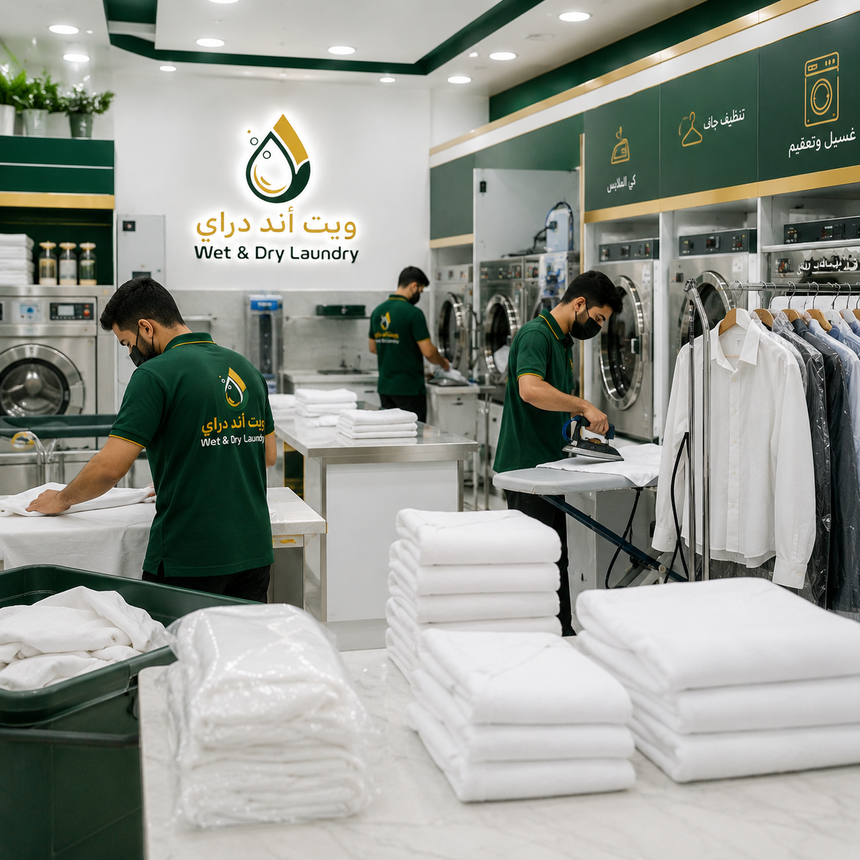 Laundry service in Riyadh with free pickup and delivery